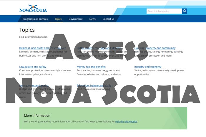 Access Nova Scotia