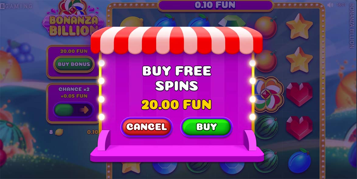 Bonanza Billion buy bonus